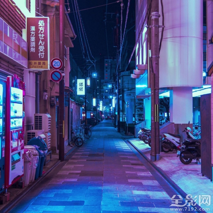 夜幕街道图片 夜幕街道马路图片