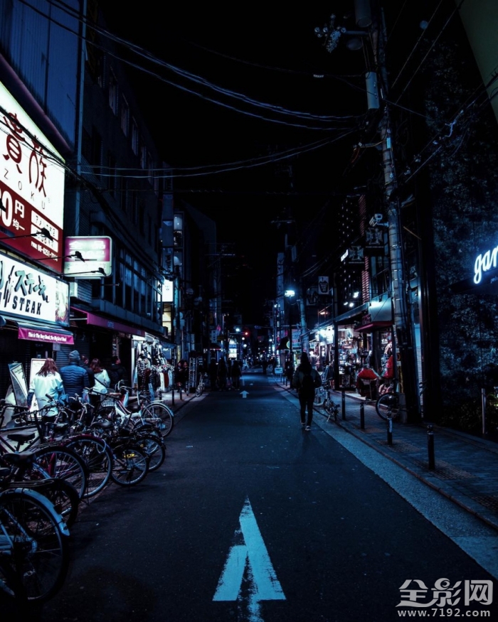 夜幕街道图片 夜幕街道马路图片