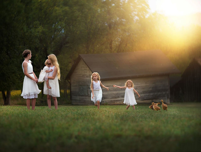 妈妈给孩子拍的创意摄影 为孩子们拍照记录美好的