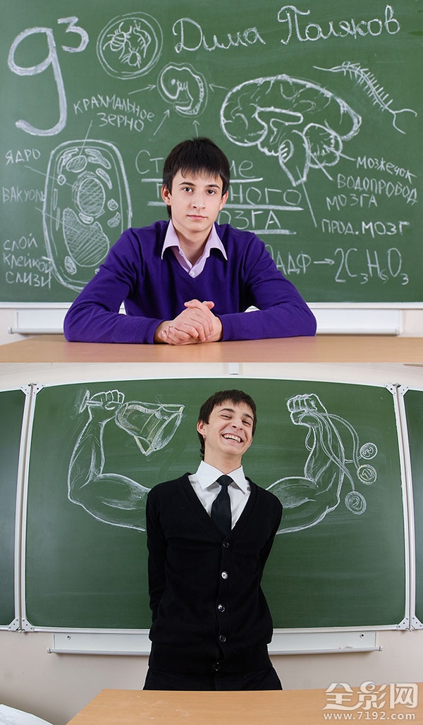 创意黑板画摄影欣赏图片 创意黑板画素材简单图2