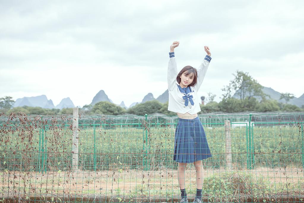 水手服女孩头像 水手服少女头像真人