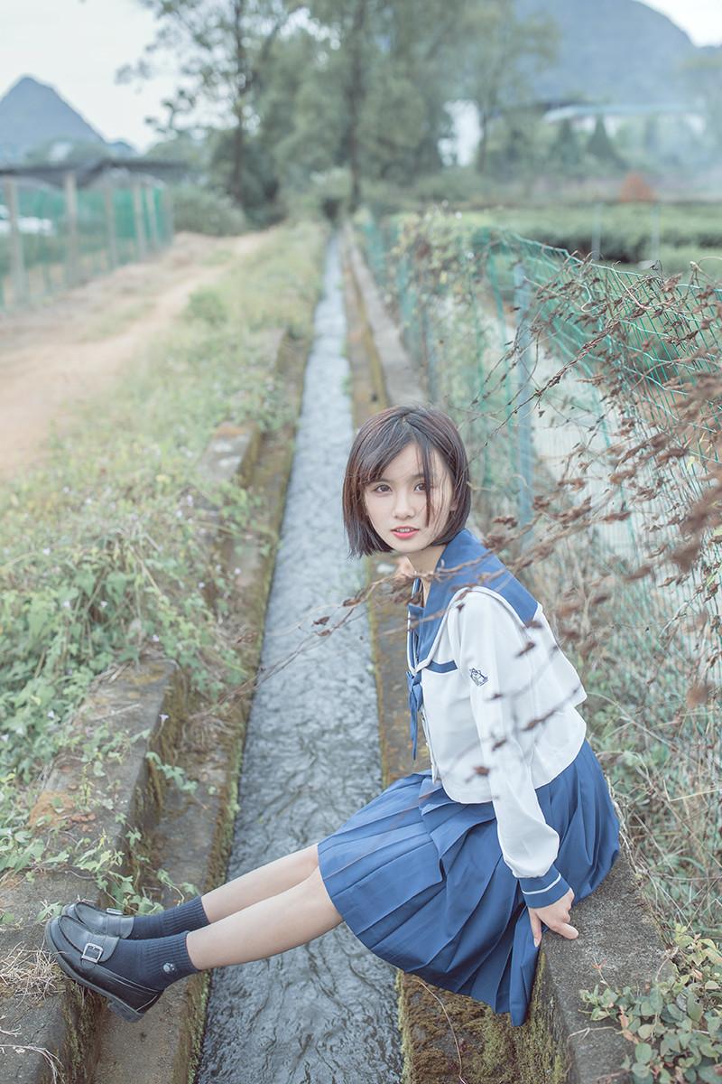 水手服女孩头像 水手服少女头像真人