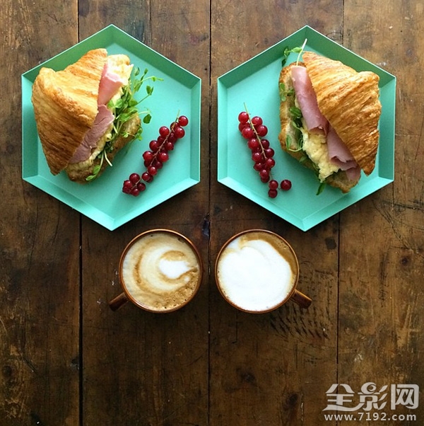 对称早餐 instagram 对称拍摄的作用