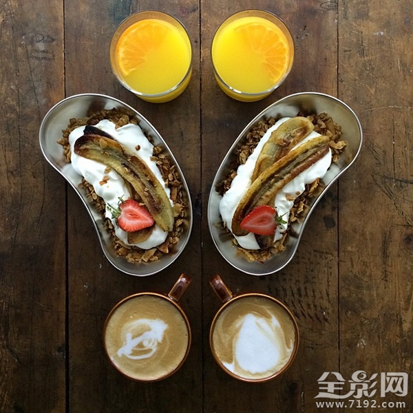 对称早餐 instagram 对称拍摄的作用