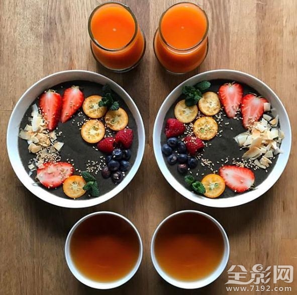 对称早餐 instagram 对称拍摄的作用