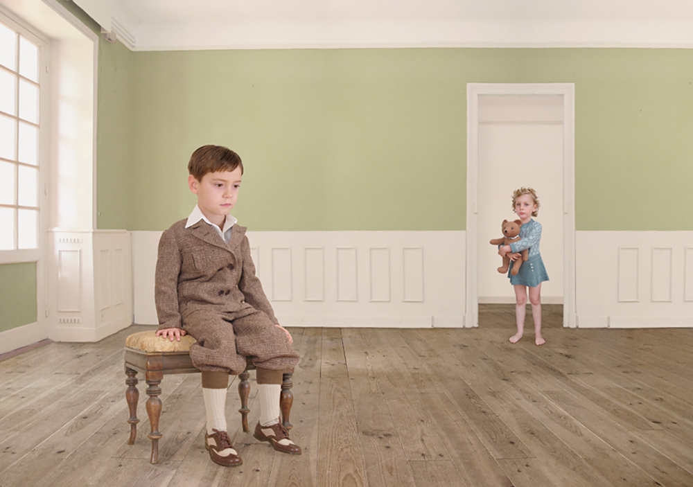 复古肖像画 复古儿童摄影图片图1