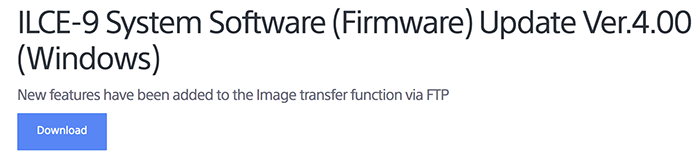 索尼发布a9相机新版升级固件教程 索尼a9最新固件升级