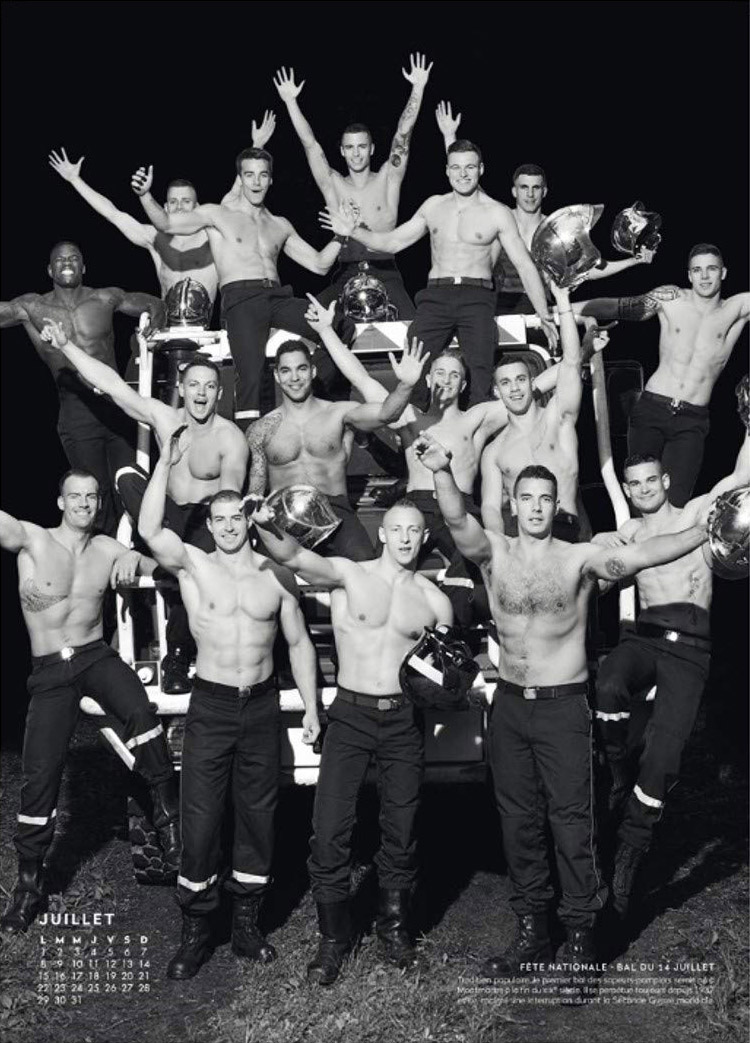 法国消防队员 法国消防队员日历图2