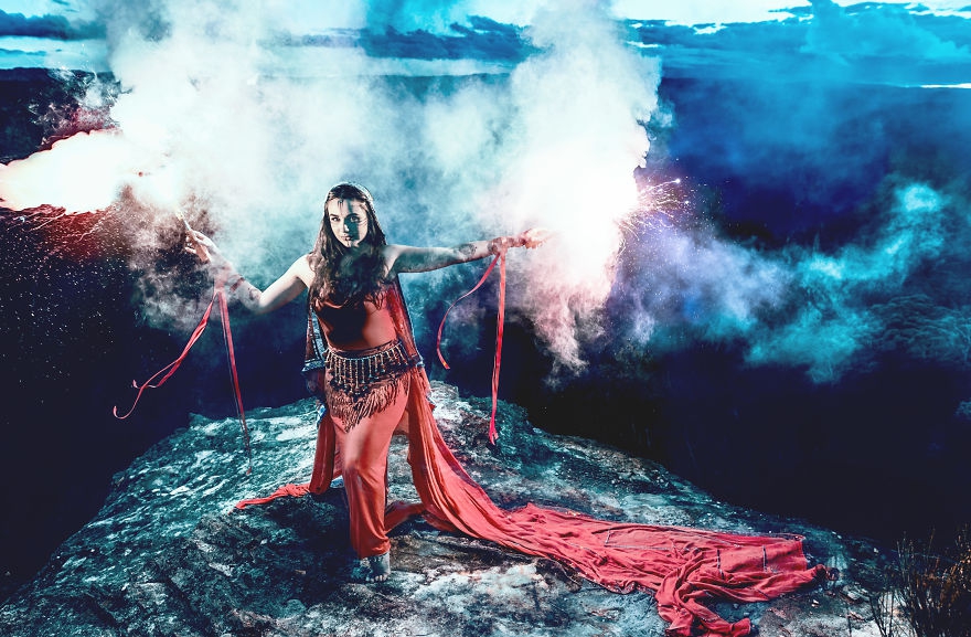 人像摄影作品的美感 摄影人像和风景