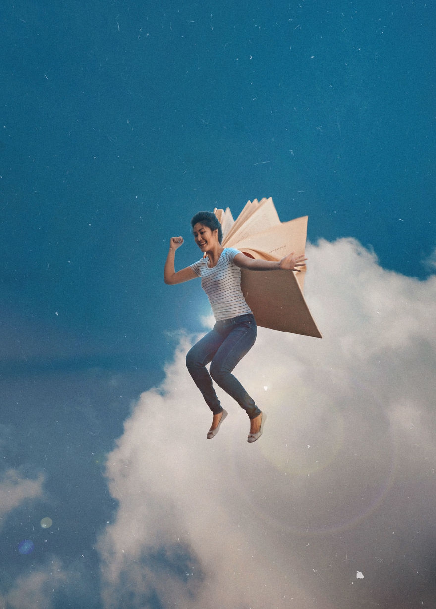 以书为载体的创意画 以书为主题的创意设计图2