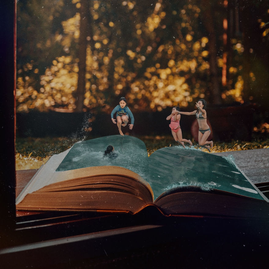 以书为载体的创意画 以书为主题的创意设计