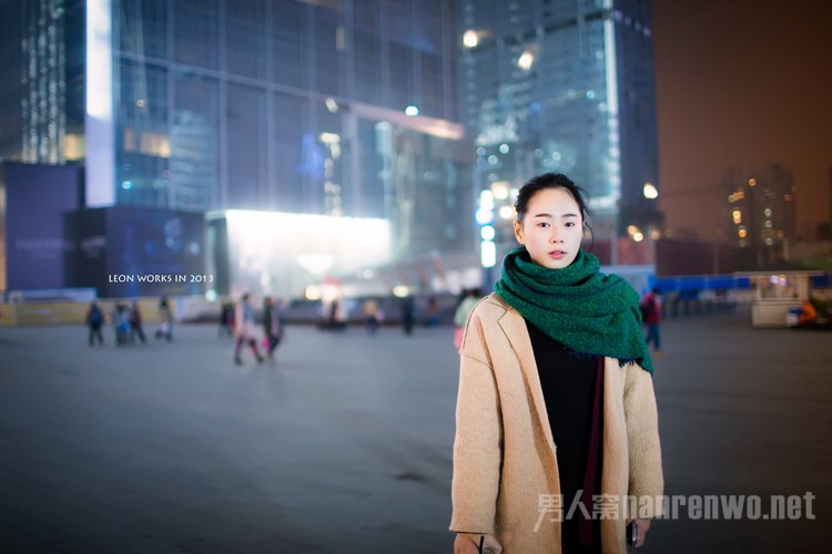 冬天夜景人像图片 冬天夜景视频无水印