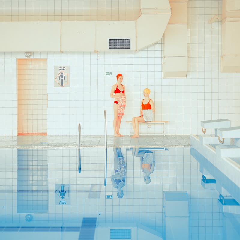 彩色泳池图片 彩色泳池绘本