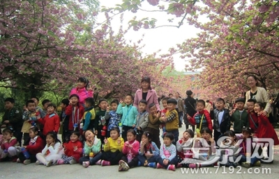 花动一山春色所描绘的情景 花动一山春色的翻译