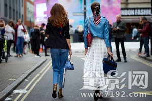 2017春夏伦敦时装周街拍精选图片 伦敦时装周2018图1